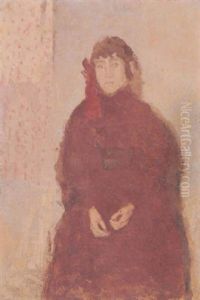 Young Woman In A Mulberry Dress by Gwen John