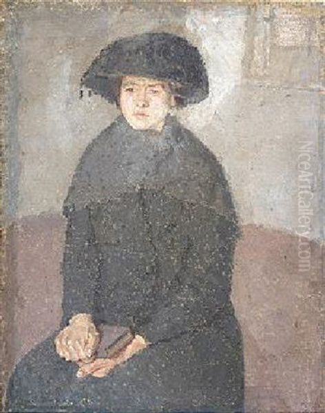 Girl Posing In A Hat With Tassels - view 1