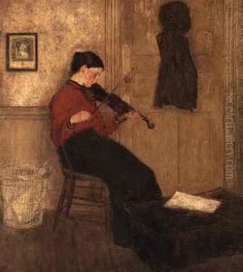 Young Woman With A Violin (grace Westray) by Gwen John