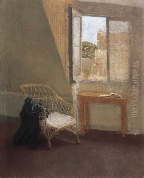 Corner Of The Artist's Room In Paris (with Open Window) - view 1