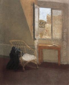 Corner Of The Artist's Room In Paris (with Open Window) by Gwen John