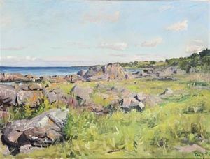 Coast Scenery From Bornholm by Erik William Johnsen
