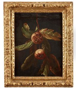 Mispelkvist Med Frukter (branch With Medlar Fruits) by Johan Johnsen