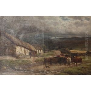 A Highland Clachan by Charles Edward Johnson