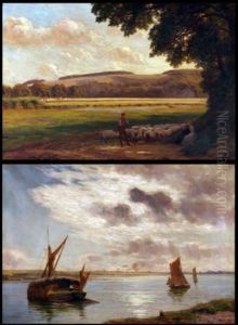 Sweet Summers Eve (+ Barges On The Medway; Pair) by Charles Edward Johnson