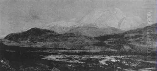 Winter Gleam On Ben Nevis - view 1