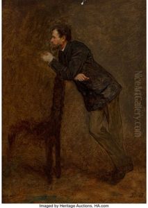 Portrait Sketch Of Sanford Gifford by Eastman Johnson