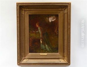 Lady In The Woods by Eastman Johnson