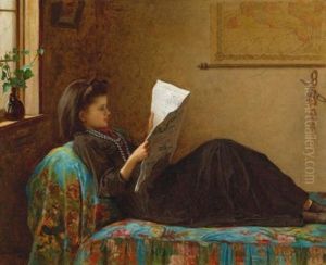 Interesting News by Eastman Johnson