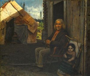 Indian Family by Eastman Johnson