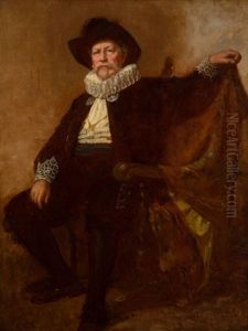 Self-portrait In The Costume Worn By Him At The Twelfth Night Celebration At The Country Club by Eastman Johnson
