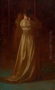 The Finishing Touch by Eastman Johnson