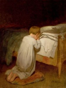 Child At Prayer by Eastman Johnson