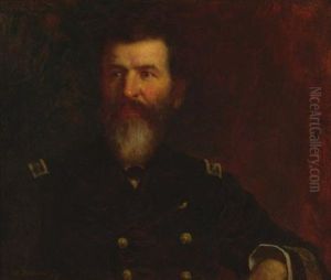 Portrait Of Commodore Philip Carrigan Johnson, Jr. by Eastman Johnson