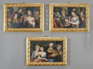 Artemisia, Cleopatra E Fulvia by Francesco Maria Bassi