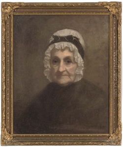 Portrait Of Judith Farnum Chandler, The Artist's Grandmother by Eastman Johnson