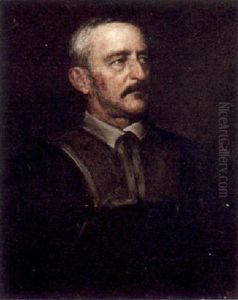 Portrait Of Reverend John Lyman by Eastman Johnson