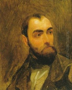 Portrait Of Thomas Worthington Whittredge, N.a. by Eastman Johnson