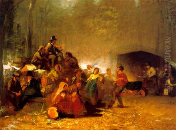 The Party In The Maple Sugar Camp - view 1