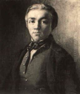 A Portrait Of Mr. Kooiman by Eastman Johnson