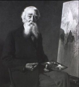 Portrait Of Thomas Moran by Eastman Johnson