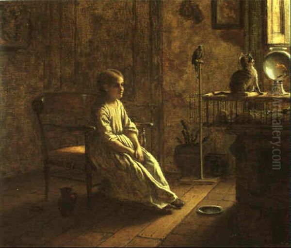 Girl With Pets - view 1