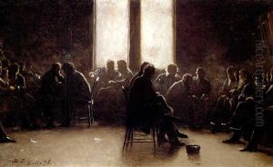 Study For The Nantucket School Of Philosophy by Eastman Johnson