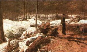 Boy In The Maine Woods by Eastman Johnson