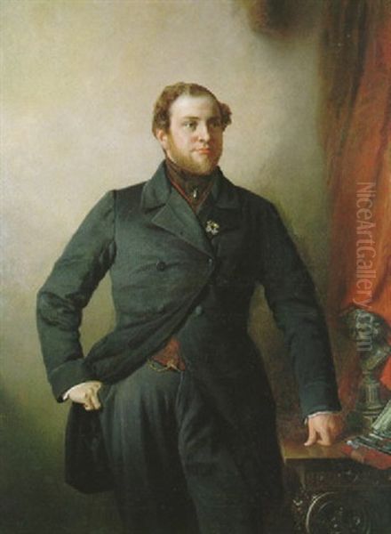 Portrait Of Prof. Dr. W. Hendricksz, Standing Three Quarter Length... - view 1