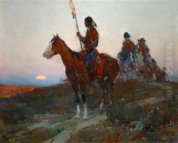 Apaches At Moonrise (eventide) - view 1