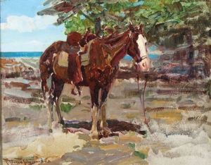 Blazed Faced Pony by Frank Johnson