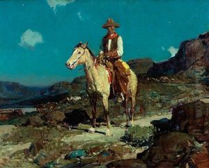 In Old Wyoming Aka On The Alert by Frank Johnson