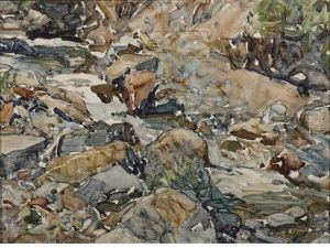 Canyon Creek, Wyoming, Behind Studio