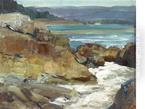 Carmel River Near The Mission by Frank Johnson