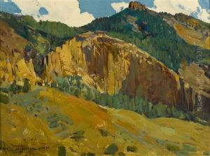 Mountains And Cliffs by Frank Johnson