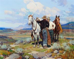 Conversation On The High Plains by Frank Johnson