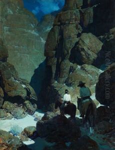 Moonlit Canyon by Frank Johnson