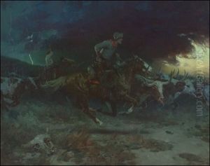 The Stampede by Frank Johnson