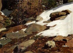 Wyoming Landscape, Snow by Frank Johnson