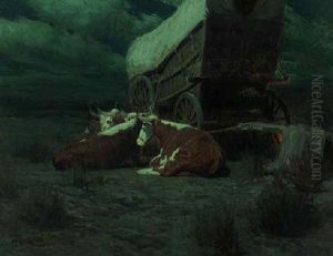 Night On The Overland Trail by Frank Johnson