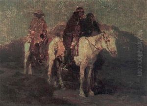 A Council On The Mesa by Frank Johnson