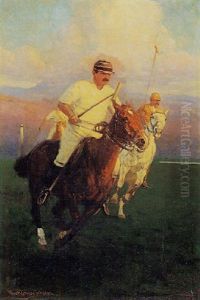 Playing Polo by Frank Johnson