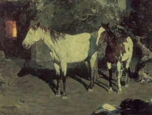 Pinto Ponies by Frank Johnson
