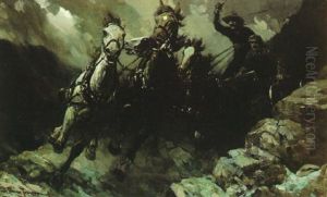 Runaway Buckboard by Frank Johnson