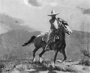 A Vaquero On Horseback by Frank Johnson
