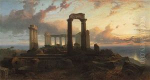 Temple Of Aphaea In Aegina, Greece