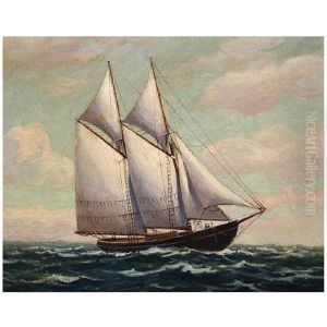 Schooner At Sea Schooner At Sea