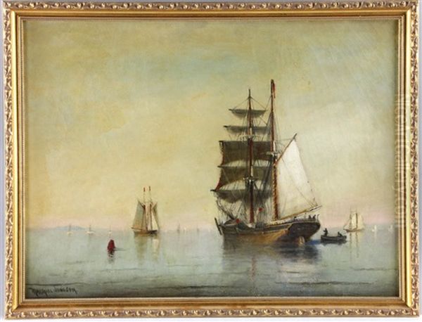 Two-masted Ship At Sea - view 1