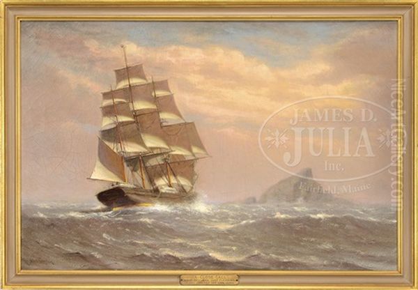 A Close Call - Ship Skylark Just Clearing Diego Ramirez Off Cape Hope - view 1