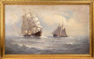 A Bark And A Pilot Boat A Bark And A Pilot Boat